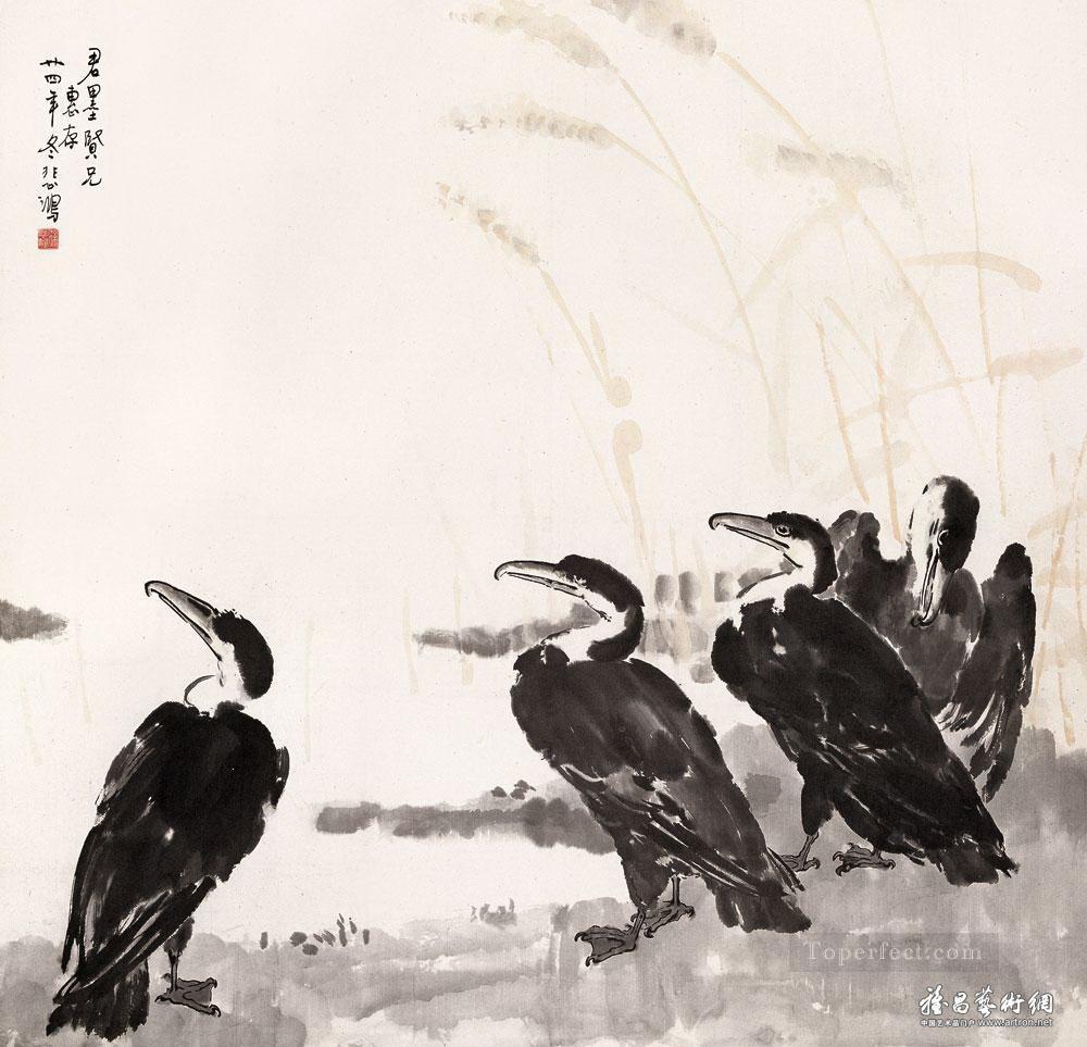 Xu Beihong birds traditional China Oil Paintings